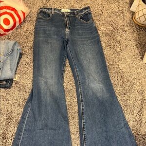Women's Blue Flared Jeans